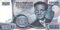 Österreich / Austria 1000 Schilling Banknote Österreich , 1.000 Schilling Schein in gbr. P.152 , von 1983 , AT zirkuliert , 3