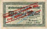Inflation DE 1 Mio. Mk. Königsberg , Notgeld 1 Million Überdruck Schein in gbr. Müller 2410.W3 , OPR -