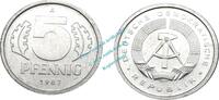 DDR 5 Pf. Kursmünze DDR , 5 Pfennig Stück bfr-Stgl. von 1987 A , J.1509 -0560- -