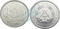 DDR 5 Pf. Kursmünze DDR , 5 Pfennig Stück bfr-Stgl. von 1983 A , J.1509 -0569- -