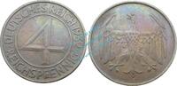 deutsches Reich 4 Pf. Kursmünze deutsches Reich , 4 Pfennig Stück ss-vz von 1932 A , J.315 -0571- -