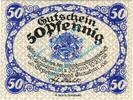Notgeld DE 50 Pf. Glauchau , Notgeld 50 Pfennig Schein in kfr. Tieste 2260.05.12 , Sachsen 1919 -