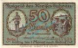 Notgeld DE 50 Pf. Guhrau , Notgeld 50 Pfennig Schein in kfr. Tieste 2660.05.03 , Schlesien o.D. -