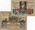 Kleingeld 1914-1922 2 Scheine kpl. Göttingen , Notgeld Set mit 2 Scheinen in kfr. Tieste 2320.10.15-16 , NDS 1917 -