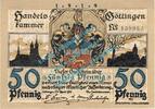Notgeld DE 50 Pf. Göttingen , Notgeld 50 Pfennig Schein in kfr. Tieste 2320.10.26 , NDS von 1919 -