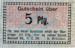 Notgeld DE 5 Pf. Neustadt , Notgeld 5 Pfennig Schein in kfr. Tieste 4960.10.70 , Schlesien 1920 -