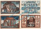 Serienscheine DE 4 x 75 Pf. Neumarkt , Notgeld Set 4 x 75 Pfennig in kfr. M-G 952.1 , Schlesien von 1921 -