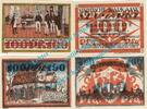 Serienscheine DE 4 x 100 Pf. Neumarkt , Notgeld Set 4 x 100 Pfennig in kfr. M-G 952.1 , Schlesien von 1921 -