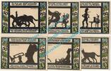 Serienscheine DE 6 x 50 Pf. -Husar- Gollnow , Notgeld Set 6 x 50 Pfennig -Husar- in kfr. M-G 453.5 , Pommern 1921 -