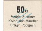 Notgeld DE 50 Pf. Podejuch , Notgeld 50 Pfennig -Struck- in kfr. Tieste 5690.55.04 , Pommern o.D. -