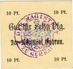 Notgeld 1914/15 10 Pf. Guhrau , Notgeld 10 Pfennig Schein in kfr. Diessner 137.2.b Niederschlesien o.D -