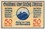 Notgeld De 50 Pf. Hildburghausen , Notgeld 50 Pfennig Schein in kfr. Tieste 3020.05.01 , Thüringen -