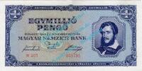 Ungarn - Hungary 1 Mio. Pengo Banknote Ungarn - Hungary , 1 Million Pengo Schein -Kossuth- von 1945 in unc,kfr -