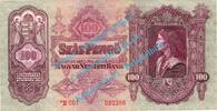 Ungarn - Hungary 100 Pengo -*- Banknote Ungarn - Hungary , 100 Pengo Schein -mit Stern- von 1930 in unc , kfr -