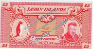 Jason Island - Falkland 5 Pounds Banknote Jason Island - Falkland , 5 Pounds Schein -Len Hill- ND 1979 in unc - -