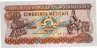 Mosambik - Mozambique 50 Meticais Banknote Mosambik - Mozambique , 50 Meticais Schein von 1986 in unc , kfr -