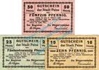 Notgeld DE 3 Scheine kpl. Peine , Notgeld Set mit 3 Scheinen in gbr. Tieste 5540.10.01-03 , Niedersachsen -