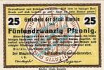 Notgeld DE 25 Pf. Rinteln , Notgeld 25 Pfennig Schein in unc. Tieste 6075.05.17 , Hessen von 1918 -