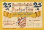 Serienscheine DE 25 Pf. Nr.1 -Fehldruck- Nordenham , Notgeld 25 Pfennig Nr.1 -Fehldruck- in kfr. M-G 982... Niedersachsen -