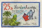 Serienscheine DE 25 Pf. Nr.2 Nordenham , Notgeld 25 Pfennig -16 mm- Nr.2 in kfr. M-G 982.1.a , Niedersachsen -