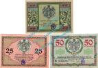 Serienscheine DE 3 Scheine kpl. -Stempel- Ohrdruf , Notgeld Set mit 3 Scheinen -Stempel- in kfr. M-G 1012.1-2 , Thüringen -