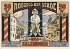 Notgeld DE 50 Pf. Salzungen , Notgeld 50 Pfennig Schein in kfr. M-G 1160.1.a , Thüringen 1921 -