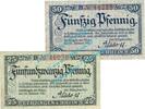 Notgeld DE 2 Scheine kpl. Uerdingen , Notgeld Set mit 2 Scheinen -B- in unc. Tieste 7510.05.15-16 RHL 1921 -