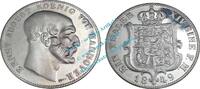 Deutsches Reich 1 Taler Medaille Münze 1 Thaler 1849 -Ernst August König v. Hannover- vz-stgl Feinsilber -