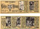 Serienscheine DE 6 Scheine kpl. -Nummerngleich- Schopfheim , Notgeld Set -Nummerngleich- 6 Scheine in kfr. M-G 1201.1 , Baden -
