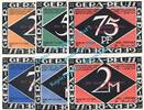 Serienscheine DE 6 Scheine kpl. --roter Üdr-- Gera , Notgeld Set mit 6 Scheine --roter Üdr-- in kfr. M-G 420... Thüringen 1921 -