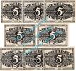 Serienscheine DE 8 Scheine kpl. Zörbig , Notgeld Set mit 8 Scheinen in kfr. M-G 1475.1 , Sachsen Anhalt o.D. -