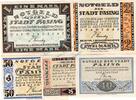 Serienscheine DE 5 Scheine kpl. Pasing , Notgeld Set mit 5 Scheinen in kfr. M-G 1050.3.a , Bayern o.D. -
