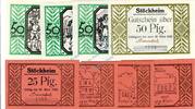 Serienscheine DE 8 Scheine kpl. Stöckheim , Notgeld Set mit 8 Scheinen unc-kfr. M-G 1272.2 , Niedersachsen o.D. -