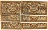 Serienscheine DE 6 Scheine kpl. Schmalkalden , Notgeld Set --6 x KN fortlaufend-- unc-kfr. M-G 1184.1 , TH 1921 -