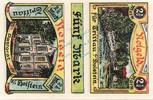 Serienscheine DE 5 Mk. -Doppelschein- Trittau , Notgeld 5 Mark Doppelschein aunc-Lgbr. M-G 1347.4 , Schleswig Holstein -