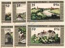 Serienscheine DE 6 Scheine kpl. -D- Wildeshausen , Notgeld Set --6 x D, o.KN-- unc-kfr. M-G 1426.2.h , Niedersachsen -