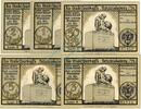 Serienscheine DE 5 Scheine kpl. -Kto. A- Schmiedeberg , Notgeld Set -- 5 x Konto A -- unc-kfr. M-G 1185.1.b , Schlesien -