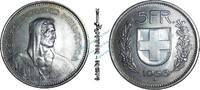 Schweiz / Switzerland 5 Francs Schweiz - Switzerland , 5 Francs Münze 1968 B -W. Tell- KM.40.a.1 , ss-vz , -015 -