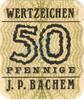Kleingeld 1914-22 50 Pf. Köln , Notgeld 50 Pfennig -J.P. Bachem- in unc-kfr. Ti.3565.005.05 , Rheinland -