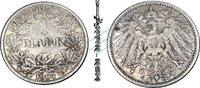 Kaiserreich 1 Mk. Kaiserreich , Silbermünze 1 Mark von 1907 A -gr. Adler- J.17 ss -0607- -