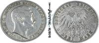 Preussen 3 Mk. Preussen , 3 Mark Silbermünze 1909 A --Kaiser Wilhelm II -- ss-vz -0616- -