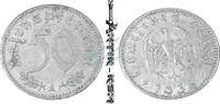 Deutsches Reich 50 Pf. Deutsches Reich , 50 Pfennig Alu Münze 1935 A , ss -0630- -