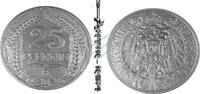 Kaiserreich DE 25 Pf. Deutsches Kaiserreich , 25 Pfennig Kursmünze 1910 A , ss-vz -0634- -