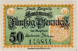 Kleingeld 1914-1922 50 Pf. Liegnitz , Notgeld 50 Pfennig -Ser.IV- in unc-kfr. Ti.4080.30.15 , Schlesien o.D -