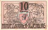 Kleingeld 1914-1922 10 Pf. Oldenburg , Notgeld 10 Pfennig Schein in unc-kfr. Ti.5370.05.01 , Niedersachsen -