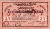 Kleingeld 1914-1922 25 Pf. Osterholz , Notgeld 25 Pfennig Schein -B- unc-kfr. Ti.5450.05.10 , Niedersachsen -