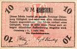Kleingeld 1914-1922 10 Pf. Oldenburg , Notgeld 10 Pfennig Schein unc-kfr. Ti.5370.05.15 Niedersachsen 1918 -