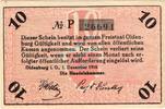 Kleingeld 1914-1922 10 Pf. Oldenburg , Notgeld 10 Pfennig Schein unc-kfr. Ti.5370.05.20 Niedersachsen 1918 -