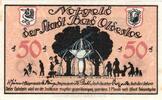 Kleingeld 1914-1922 50 Pf. Oldesloe , Notgeld 50 Pfennig Schein unc-kfr. Ti.5375.05.05 , Schleswig Holstein -
