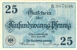Kleingeld 1914-1922 25 Pf. Osnabrück , Notgeld 25 Pfennig Schein unc-kfr. Ti.5435.05.16 Niedersachsen 1921 -
